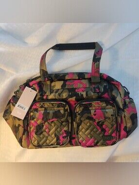 NWT Lug Original Jumper Carry All In Camo Pink